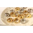 18k yellow gold plating 316 Stainless Steel Dome Ring