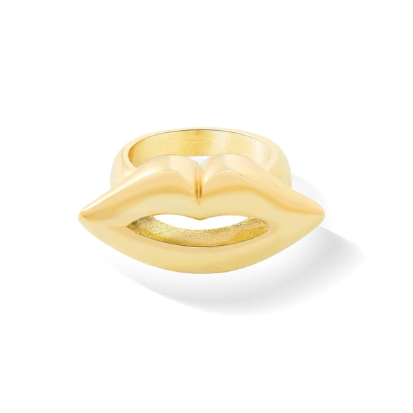 Fashion Gold Kiss Ring