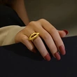 Fashion Gold Kiss Ring