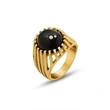 Hollow Design Cat Eye Stone Women Jewelry Ring