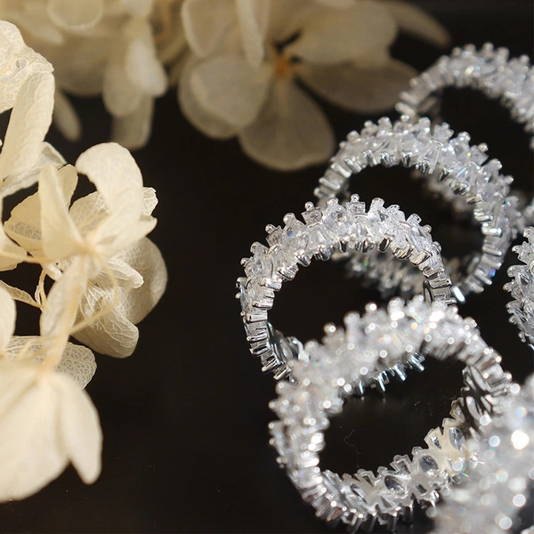 Iced Out Marique Cut Clean Stone Jewelry Ring