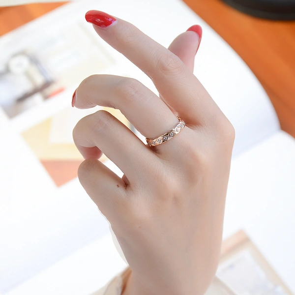 Titanium Jewelry CNC Stone Setting Custom Ring