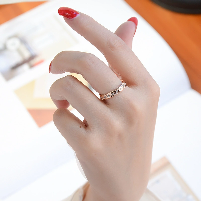 Titanium Jewelry CNC Stone Setting Custom Ring