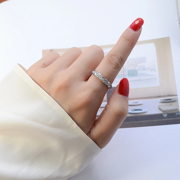 Titanium Jewelry CNC Stone Setting Custom Ring