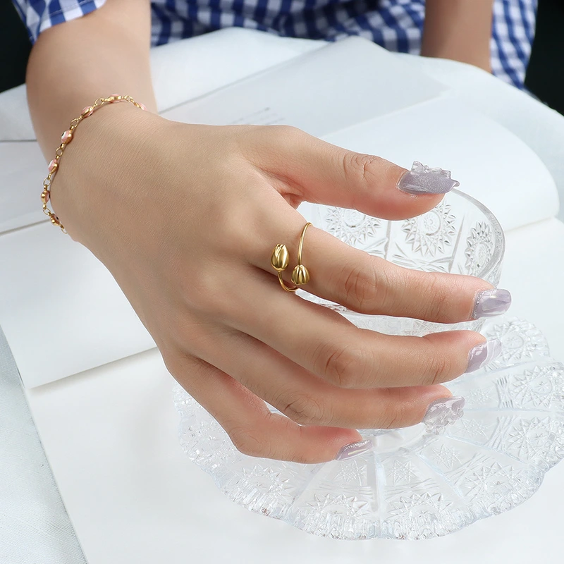 Gold Lotus Seeds Ring
