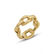 Titanmium PAMELA Gold Link Chain Ring