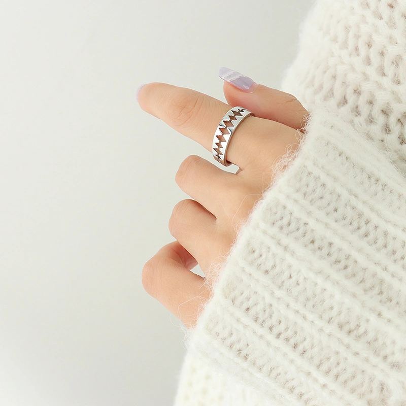 Gold Titanium Open Ring Band