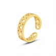 Gold Square Open Ring Band