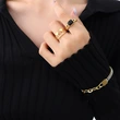 Gold Double Heart Ring