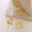 Gold Link Sottile Chain Ring