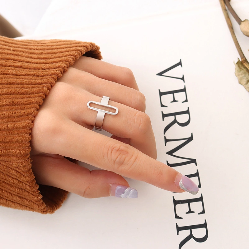 Gold Link Sottile Chain Ring