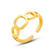 Gold Circle Women Open Ring
