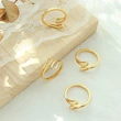 18k Yellow Gold Band Line Ring