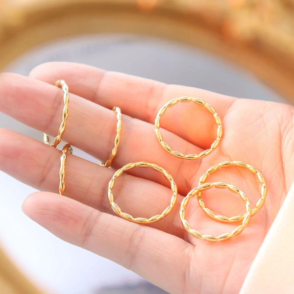 316L stainless steel Rope Band Ring 