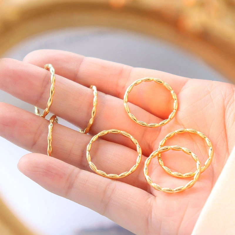 316L stainless steel Rope Band Ring 