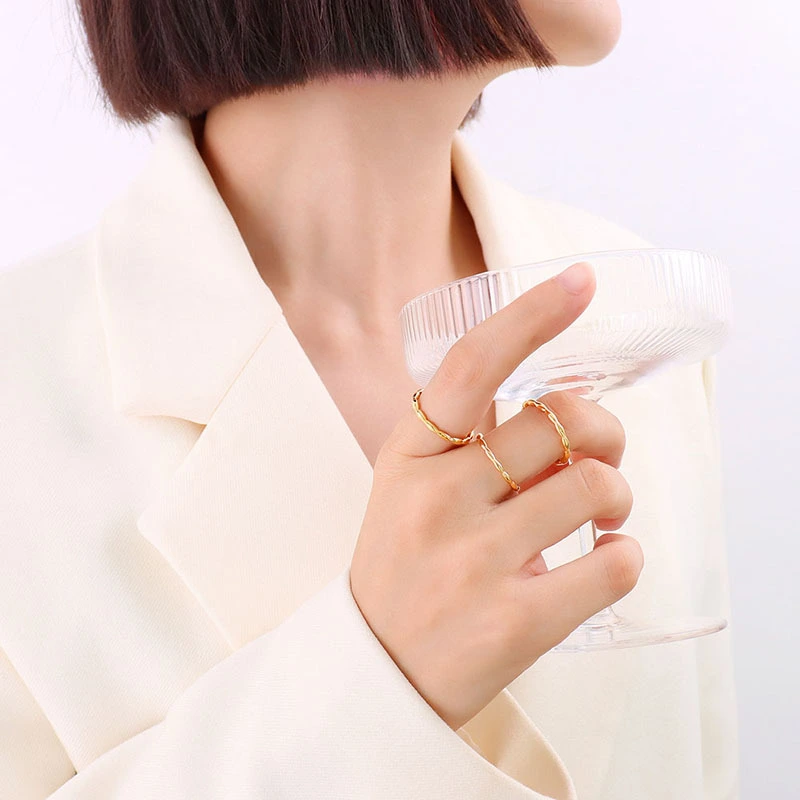 316L stainless steel Rope Band Ring 