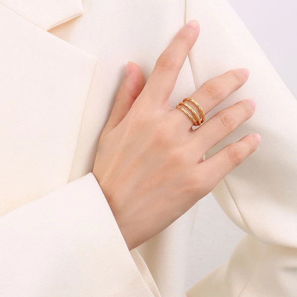 316L stainless steel Rope Band Ring 