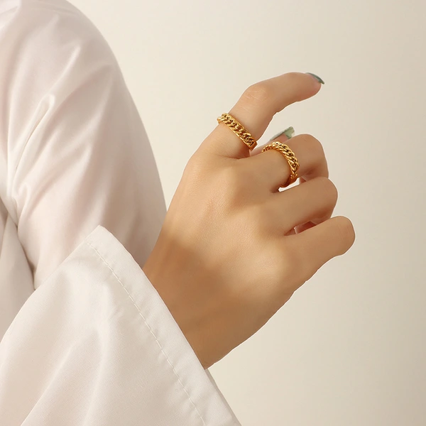 18K Rose Gold Plated Cuban Link Chain