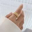 18K Yellow Gold Women Watch Ring Band