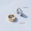 Stainless Steel Women Jewelry Wave Ring Band