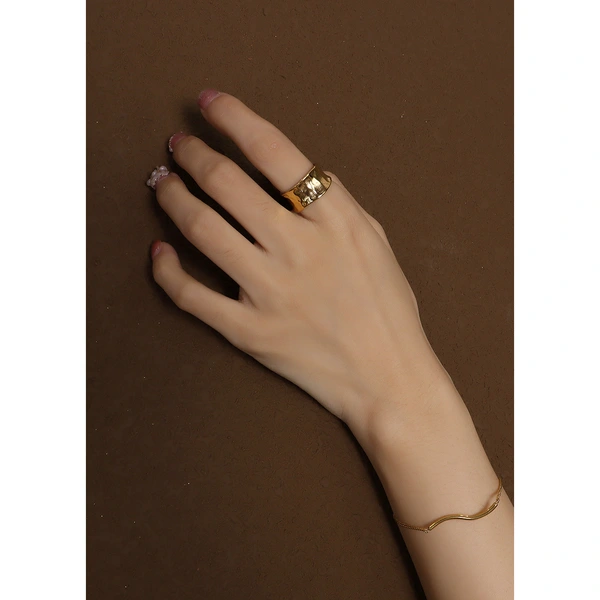 Hammered Jewelry Ring Band for Women