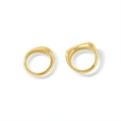 18K Gold Plated Blank Bar Rings