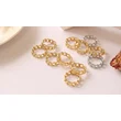  18K Gold Plated Stainless Steel Metal Hollow Chain Twist Ring