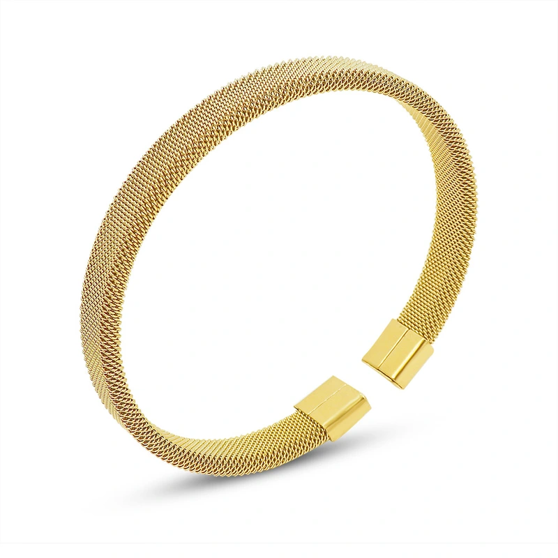 18K Gold Plated Fashion Stretchy Bangle Bracelet