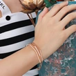 Gold Plated Fashion Women Irregular Bangle Bracelet