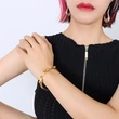 Women Design Fashion Nail Bangle Bracelet