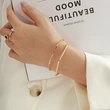 18K Gold Plated Irregular Bangle Bracelet