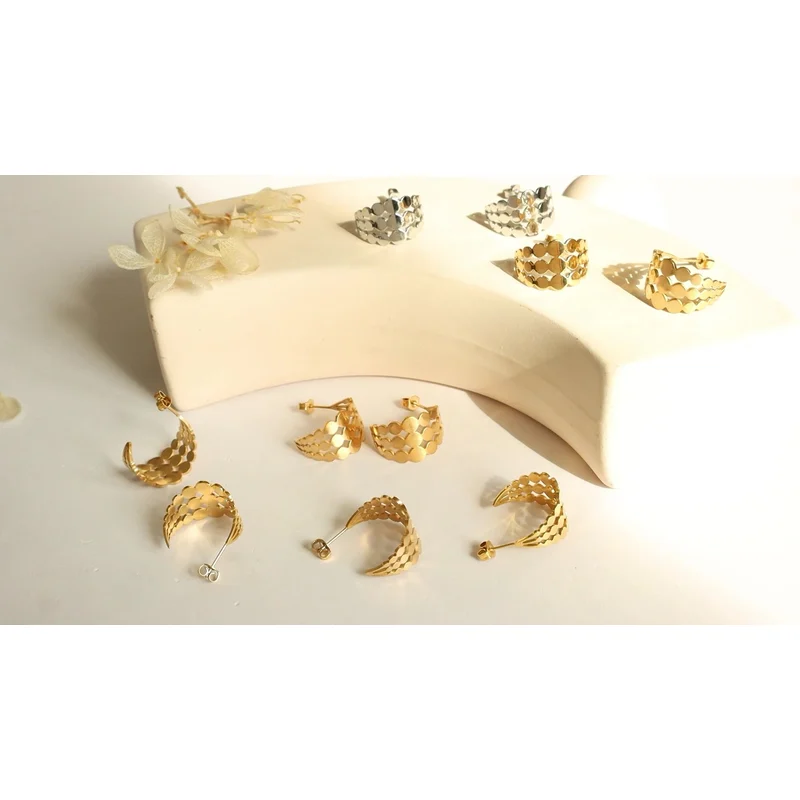 Trendy Jewelry Stainless Steel Fashion Earrings