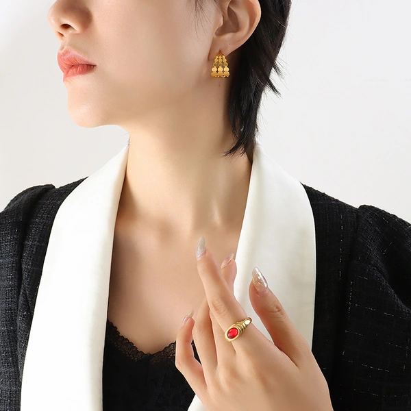Trendy Jewelry Stainless Steel Fashion Earrings
