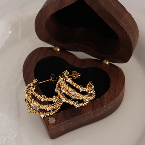 Trendy Urban Jewelry Stainless Steel Earrings