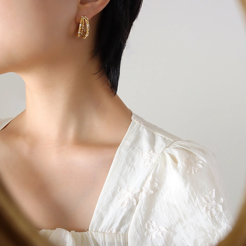 Trendy Urban Jewelry Stainless Steel Earrings