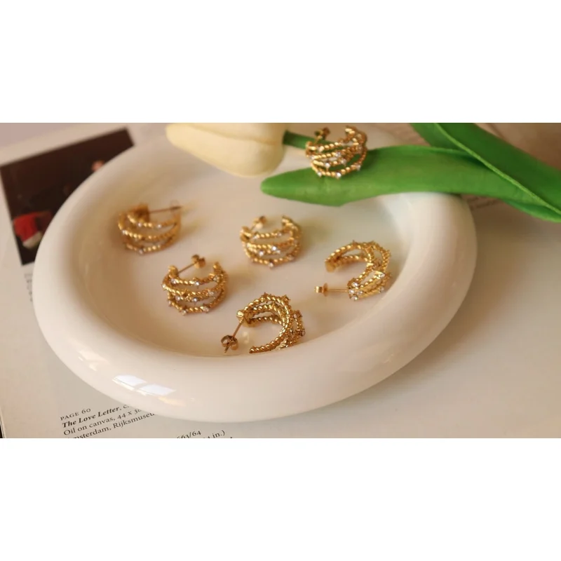 Trendy Urban Jewelry Stainless Steel Earrings