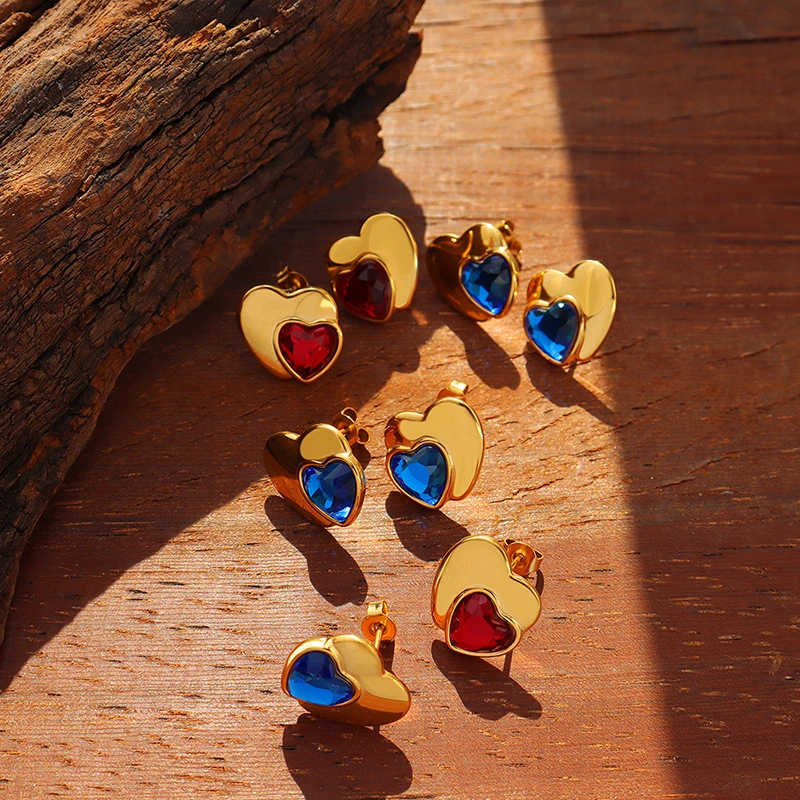 Heart Shape Stainless Steel Heart Earrings