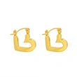 Stainless Steel Earing Huggies Gold Heart Jewelry Earrings