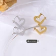 Stainless Steel Earing Huggies Gold Heart Jewelry Earrings