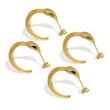 Snake Earrings Stainless Steel Hoops Earrings