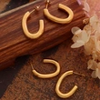 18K Gold Stainless Steel Hoop Earrings Women Earrings Hoops