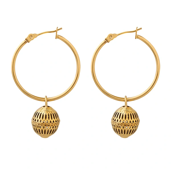18K Gold Plated Hoop Earrings Women Jewelry Wholesales