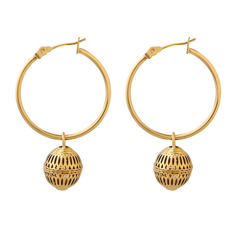 18K Gold Plated Hoop Earrings Women Jewelry Wholesales