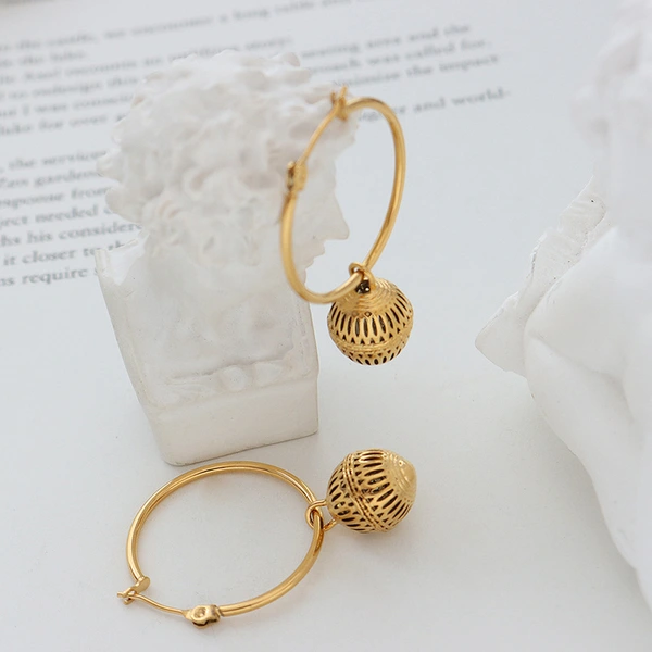 18K Gold Plated Hoop Earrings Women Jewelry Wholesales