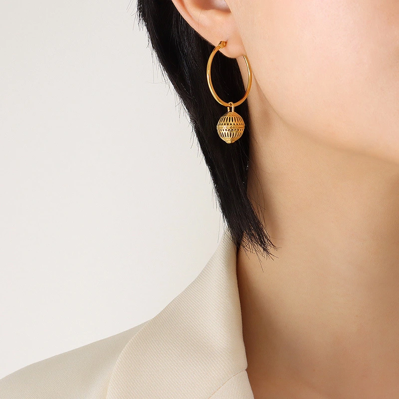 18K Gold Plated Hoop Earrings Women Jewelry Wholesales