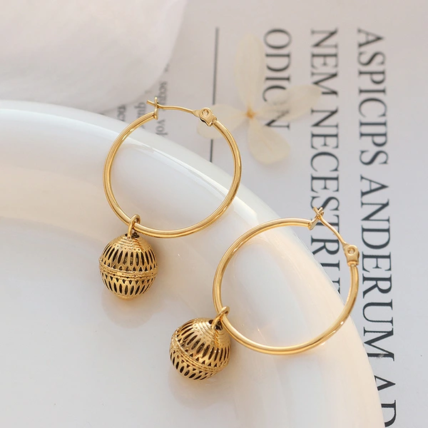 18K Gold Plated Hoop Earrings Women Jewelry Wholesales