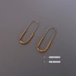 Stainless Steel Pin Hoop Earrings Women Jewelry