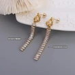 Fashion 18K Gold Plated Stainless Steel Drop Earrings
