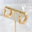 Gold Color CZ Hoop Earrings Trends 2023 for Women
