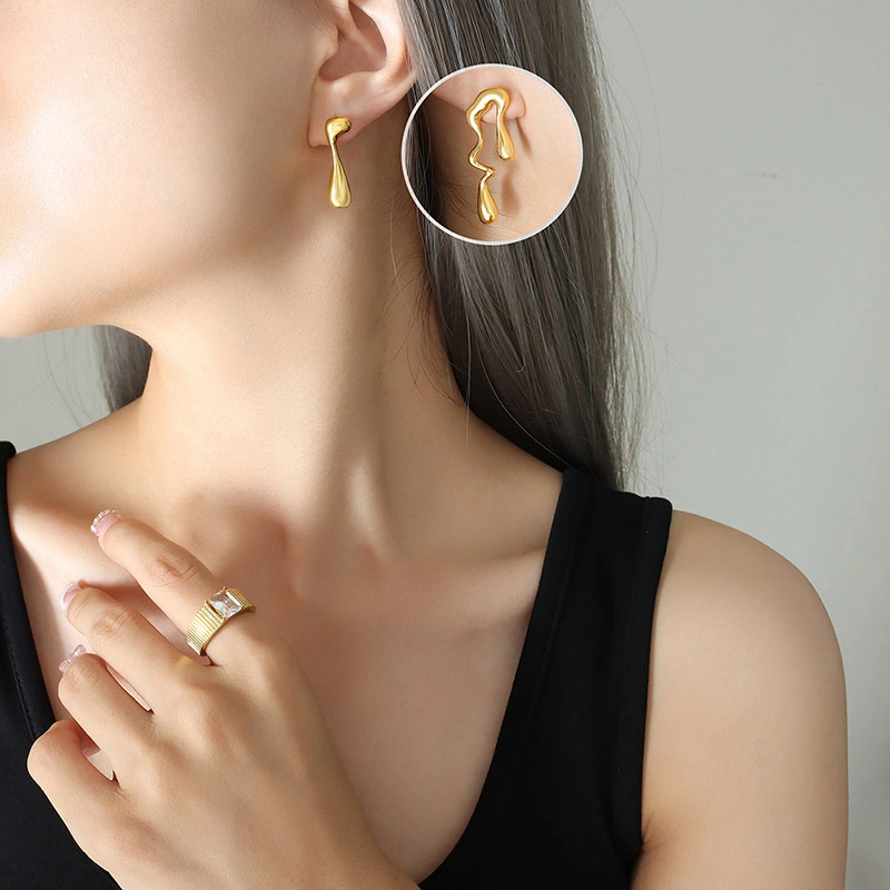 Trendy Fashion Stainless Steel Earring Stud